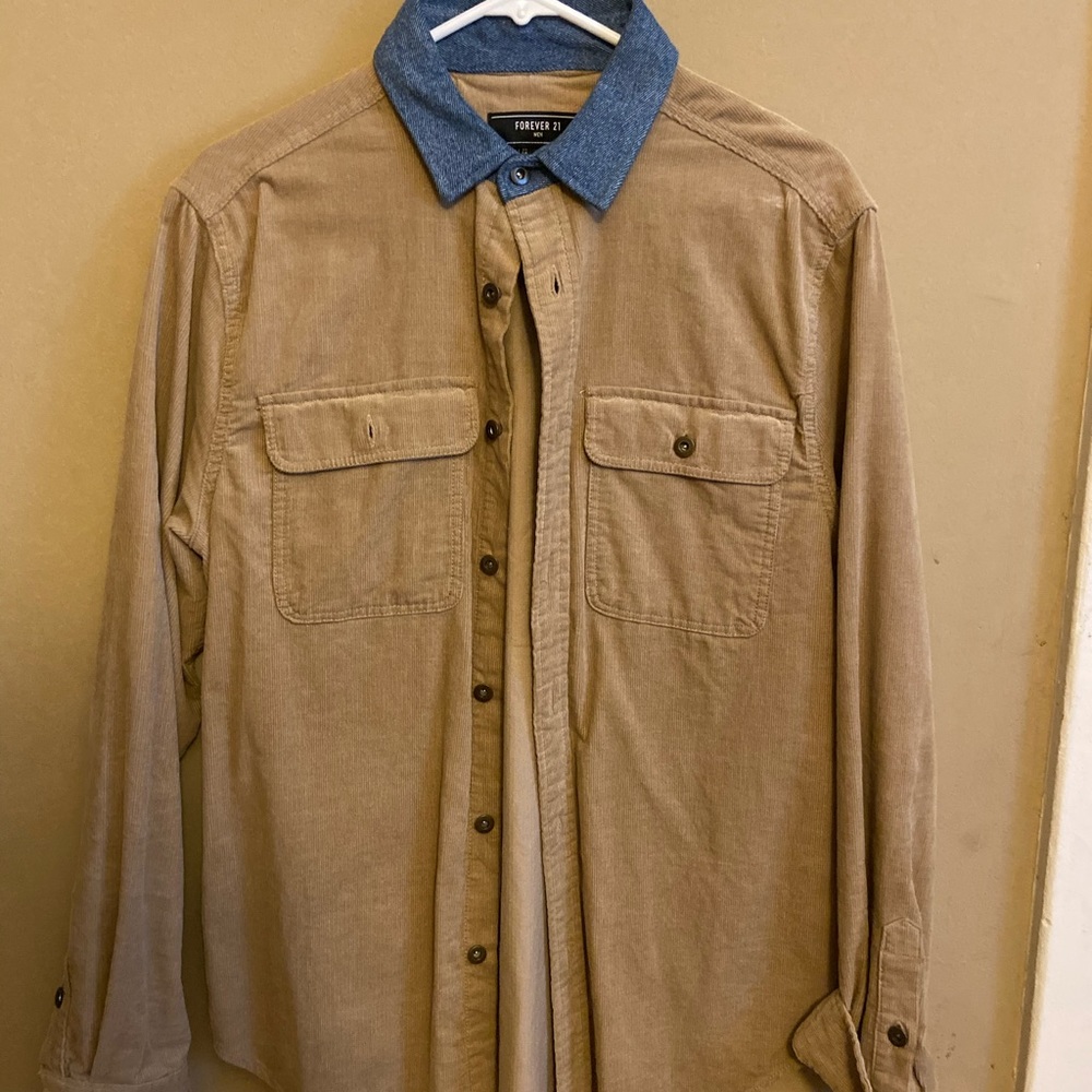 Forever 21 Corduroy Button Up Shirt